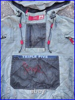 Vintage Rare Triple 5 Soul NYC Multi Zipper Windbreaker Hoodie 100 Nylon Sz XL