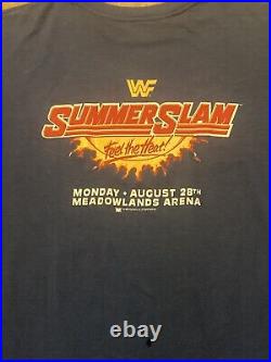 Vintage Rare WWF 1989 SUMMERSLAM Shirt