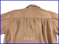 Vintage Rockabilly 1940s Campus Asymmetric Avant Garde Snap Shirt USA Size M
