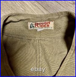 Vintage Rough Rider Khaki Canvas Hunting Shotgun Shell Vest