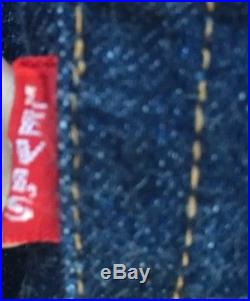 Vintage S 501xx LEVIS BIG E Selvedge Red lines Denim Jeans 31x31