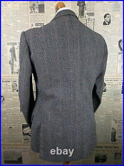 Vintage Savile row Sandon bespoke tweed jacket size 40 42