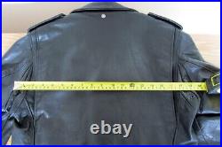 Vintage Schott Perfecto 125 black cowhide leather jacket 38 small 1985 mint
