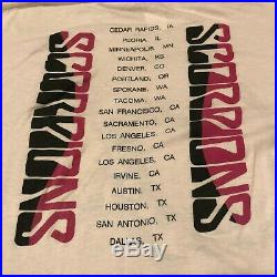 Vintage Scorpions Concert T-shirt, Savage Amusement Tour, XL, Metal