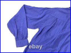 Vintage Sea Islander Designer Collection Shirt Western Loop Collar Blue