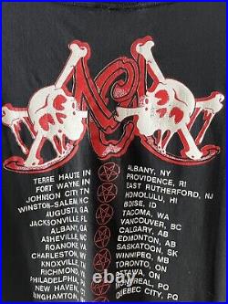 Vintage Single Stitch 1989 Motley Crue Dr. Feelgood Tour Shirt Size XL