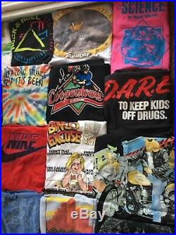 Vintage T-Shirt Lot Of 60 Nike NWO DARE Polo Disney 70s 80s 90s