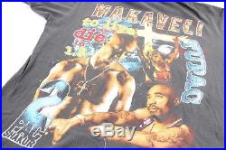 Vintage Tupac Shakur T Shirt 90s Rap Tee 2Pac Dr Dre Snoop Dogg Death Row