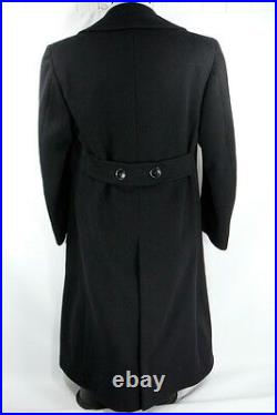 Vintage US Navy Issue 1949 Black Overcoat FR Tripler Co House of WorstedTex 40 S