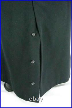 Vintage US Navy Issue 1949 Black Overcoat FR Tripler Co House of WorstedTex 40 S