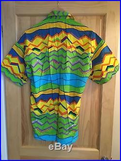 Vintage VERSACE Shirt. (Biggie, Medusa, 90s, Miami, Summer, Beach, Festival)