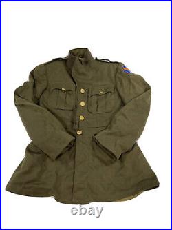 Vintage VTG Vietnam Military Green Button Down Jacket Patches See Measurement