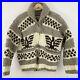 Vintage Vtg 100% Wool Thunderbird Cowichan Indian Sweater Canada Men’s Size XS