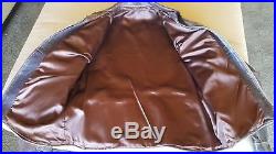 Vintage Vtg 1930's 30's 1/2 Belt Buckle Back Leather Jacket