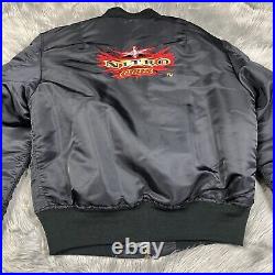 Vintage WCW Wrestling Monday Nitro Girls Black Bomber Jacket Size Small