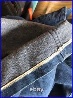 Vintage WW2 Pullover Denim Blue Corn Indigo Conmar Zip Selvedge Workwear