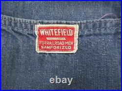 Vintage Whitefield Chore Coat Mens Size M Denim Jean Selvedge Sanforized Workwea