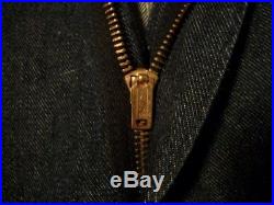 Vintage Wrangler Blue Bell Jeans Mens 34X34 Sanforized 1950s Talon Zipper #1794