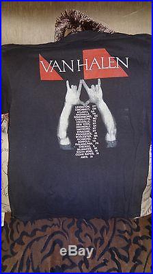Vintage concert t-shirts lot of 3 two vanhalen and Aerosmith