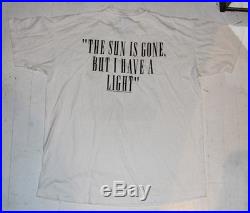 Vintage kurt cobain nirvana t shirt original death 1994 L XL grunge punk rip