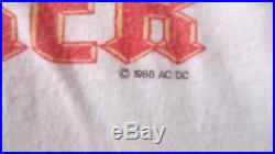 Vintage large ac dc heat seeker 1988 tour t shirt