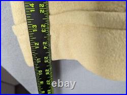 Vntg 80s 90s Perry Ellis Camel Tan Cashmere Wool Double Breasted Coat Sz 44 USA