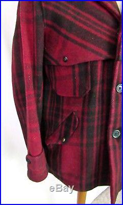 Vtg 1930s SOO WOOLEN MILLS Wool Mackinaw Coat 38 40 (M) Hunting WORK WEAR jacket