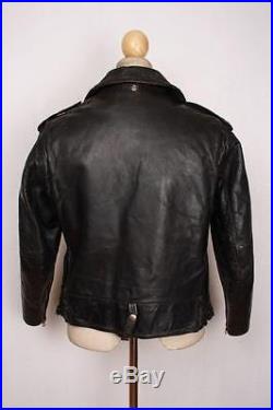 Vtg 1940s BECK NORTHEASTER Flying Togs Horsehide Leather Motorcycle Jacket S/M