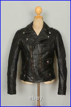 Vtg 1950s BUCO J-21 D-Pocket Horsehide Leather Motorcycle Jacket 38/40