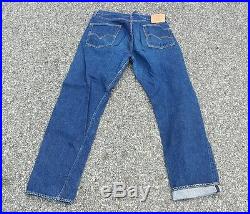 Vtg 1960's Levis 501 s Selvedge Denim Jeans Big E Levi Strauss 32.5 x 31.5