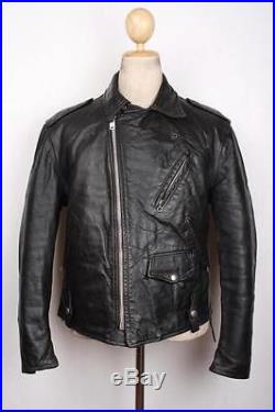 Vtg 1960s BECK Steerhide Leather 999’One Star’ Motorcycle Jacket Size 42
