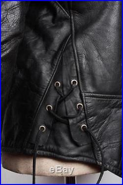 Vtg 1960s BECK Steerhide Leather 999'One Star' Motorcycle Jacket Size 42