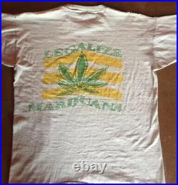 Vtg 1960s POLITIC PROTEST Shirt 60s 70s Legalize Marijuana Dick Nixon Weed Drug