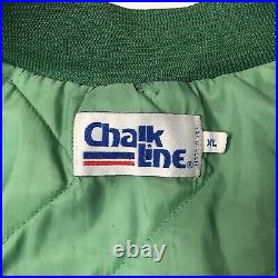 Vtg 1980s Chalk Line Philadelphia Eagles Fanimation satin Bomber Jacket mens Xl