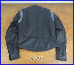 Vtg 1980s TREEN Custom Leather Cafe Racer Style Motorcycle Biker Jacket Sz 42