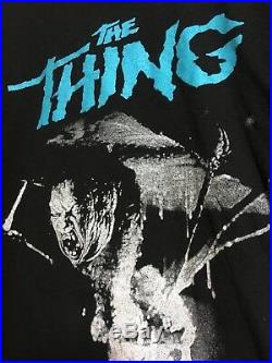 Vtg 1982 JOHN CARPENTERS THE THING SCI FI HORROR FILM 80s T-Shirt USA XL