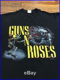 Vtg 1987 Guns N Roses Was Here Tour T Shirt Springford Tag L 42-44
