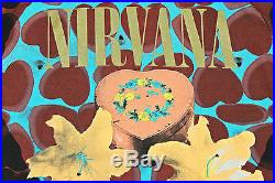 Vtg 1993 NIRVANA Heart Shaped Box T Shirt XL Concert Fear God Bieber 90s Cobain