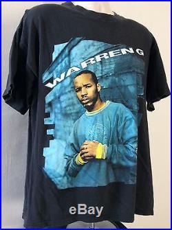 Vtg 1994 Warren G T-Shirt Black XL 90s Hip Hop Rap Rapper West Coast