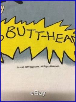 Vtg 1996 Mtv Beavis And Butthead Ac/dc World Tour Concert Promo Shirt L Rare