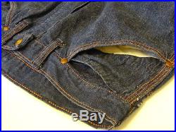 Vtg 40s 50s BLUE BELL Big Ben Dungarees Dark Indigo Denim Work Pants Jeans 30x31