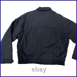 Vtg 50 60's Brent blue FLEECE Lined MECHANIC Work Shop Worker Jacket L