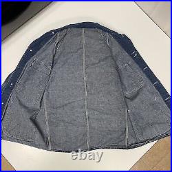 Vtg 50's Penney's PAY DAY Sanforized Denim CHORE Coat Union Made Workwear Jacket