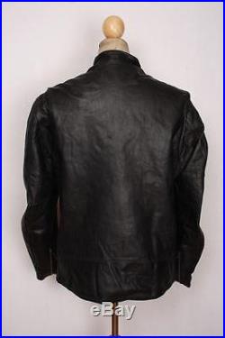 Vtg 50s BECK Horsehide Leather Cafe Racer Motorcycle Jacket Medium