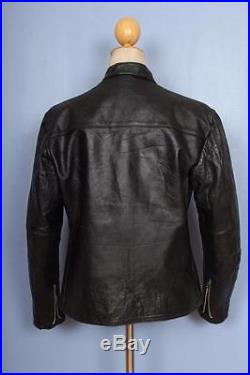 Vtg 50s HARLEY DAVIDSON Horsehide Leather Cafe Racer Motorcycle Jacket S/M