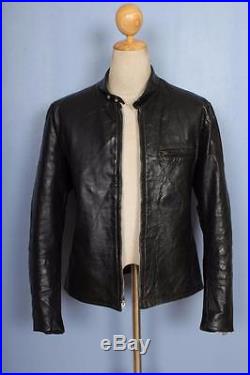 Vtg 50s HARLEY DAVIDSON Horsehide Leather Cafe Racer Motorcycle Jacket S/M