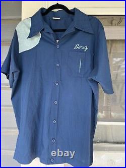 Vtg 50s Or 60s KING LOUIE Bowling Shirt The Metaphysical Chain Stitched XL