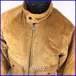 Vtg 60's Cal Craft California Brown Velour VELVET Jacket Lined Snap Back Coat S