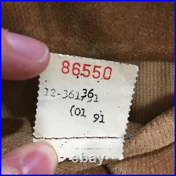 Vtg 60's Cal Craft California Brown Velour VELVET Jacket Lined Snap Back Coat S