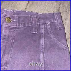 Vtg 60s 70s Bell Bottom Pants Mens 30 28 Lee M. R. Flare Leg Disco Hippie Purple
